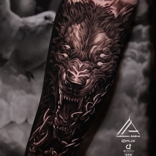 Schwarz und Grau Realismus tattoo #91124 | Tattoo Artist Andrey Lukyanov