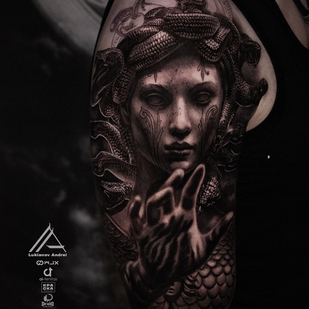 Schwarz und Grau  tattoo #91176 | Tattoo Artist Andrey Lukyanov