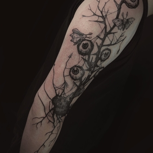 Schwarz  tattoo #97662 | Tattoo Artist Anastasia Foga