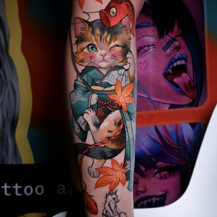 Neo-traditionell tattoo #102853 | Tattoo Artist Alena Lang