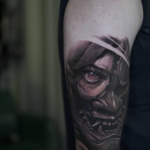 Männlich Schwarz und Grau Realismus tattoo #94417 | Tattoo Artist Kirill Antique