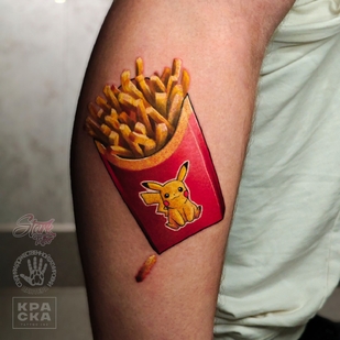 Männlich Farbe Neo-traditionell tattoo auf Schienbein #94891 | Tattoo Artist Yaroslav Stark