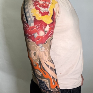 tattoo auf Ärmel #101719 | Tattoo Artist Slava Armeev