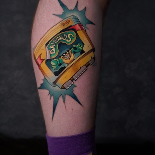 Männlich Farbe New School tattoo auf Bein #101266 | Tattoo Artist Pash Tet