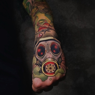 Männlich Farbe Neo-traditionell tattoo #101273 | Tattoo Artist Pash Tet