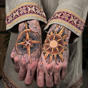 Männlich Farbe Neo-traditionell tattoo #101304 | Tattoo Artist Pash Tet