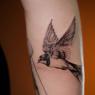 Weiblich Schwarz und Grau Mikrorealismus tattoo auf Unterarm #94051 | Tattoo Artist Juliaavoo