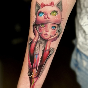 Weiblich Farbe Autorenstil tattoo auf Unterarm #104303 | Tattoo Artist Pavel Zadorozhnyak