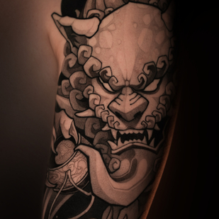 Männlich Schwarz  tattoo auf Ärmel #103414 | Tattoo Artist Danila Morozov