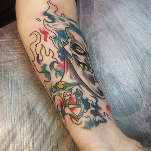 Weiblich Farbe Freehand tattoo auf Unterarm #101627 | Tattoo Artist Kseniya Pizhevskaya