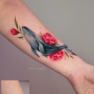 Weiblich Farbe Cover-up tattoo auf Unterarm #96519 | Tattoo Artist Ekaterina Garnet / Katy Garnet