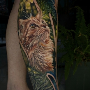 Farbe Realismus tattoo auf Schienbein #94954 | Tattoo Artist Anna Karenina