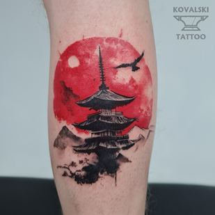 Männlich Farbe Autorenstil tattoo #96176 | Tattoo Artist Vladimir Kovalevskiy