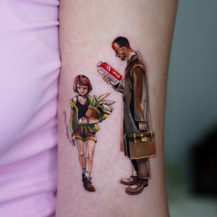 Weiblich Farbe Miniatur tattoo #99912 | Tattoo Artist Anastasiya Yusupova CAT_KABUKI