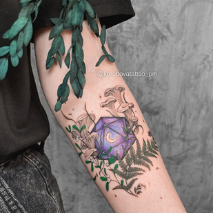 Weiblich Farbe  tattoo auf Unterarm #95534 | Tattoo Artist Elena Korobova