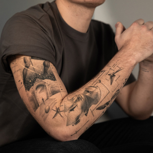 Schwarz und Grau Realismus tattoo #104488 | Tattoo Artist Vytautas Vy