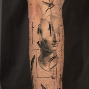 Schwarz und Grau Realismus tattoo #104492 | Tattoo Artist Vytautas Vy