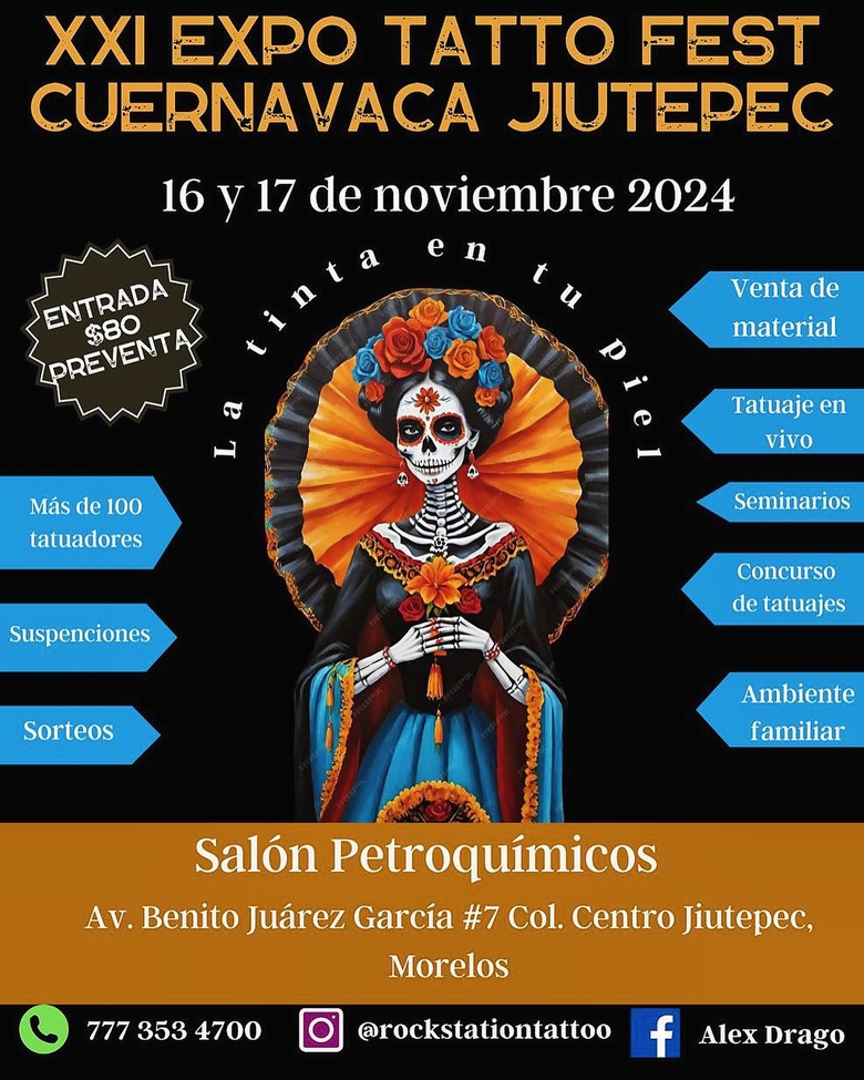 XXI Cuernavaca Tattoo Fest Jiutepec Morelos 2024 XXI Cuernavaca Tattoo Fest Jiutepec Morelos 2024