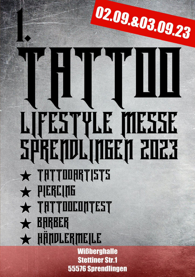 Tattoo Lifestyle Messe Sprendlingen 2023 Tattoo Lifestyle Messe Sprendlingen 2023