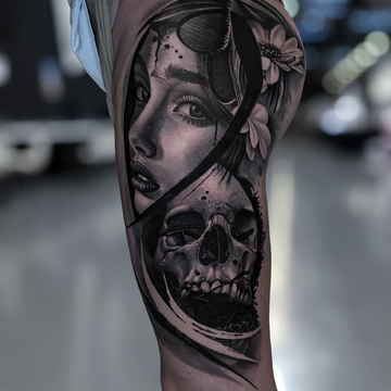 Belén Inktattoo: Mastering Timeless Black & Grey Realism