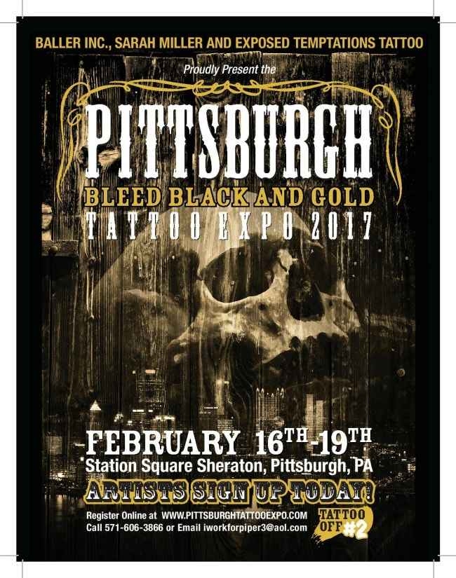 Pittsburgh Bleed Back and Gold Tattoo Expo Pittsburgh Bleed Back and Gold Tattoo Expo