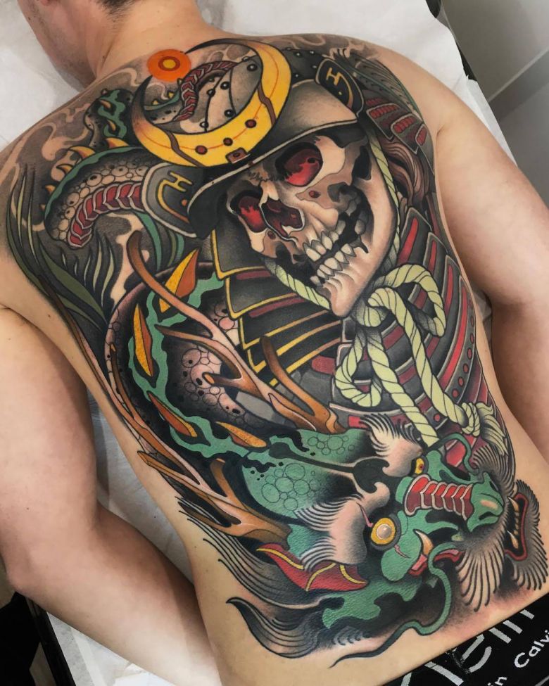 Tattoo artist Javier Franko, color neo traditional tattoo | Barcelona, Spain