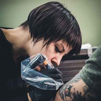 Tattoo artist Lee Stewart