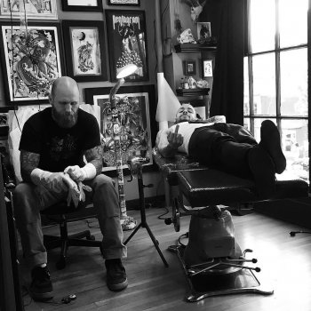 Tattoo artist Christopher Jade