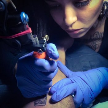 Tattoo artist Marisol
