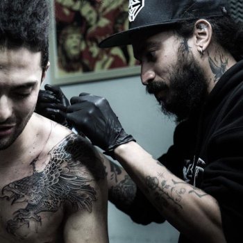 Tattoo artist Erick Cuevas