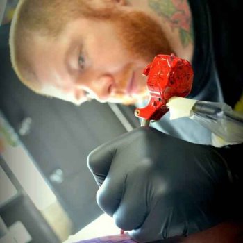 Tattoo artist Troy Slack