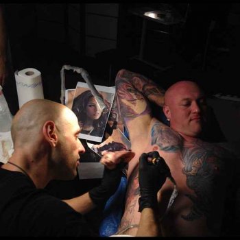 Tattoo artist Boris