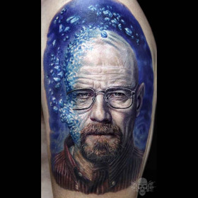 Portrait tattoos by Javier Antunez