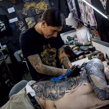 Tattoo artist Javier Obregon
