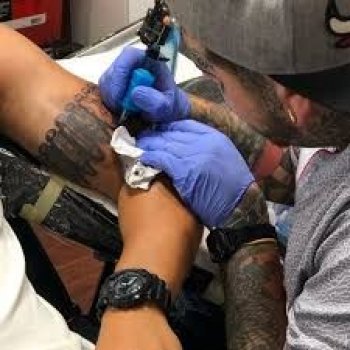 Tattoo artist Terrence Gonzales