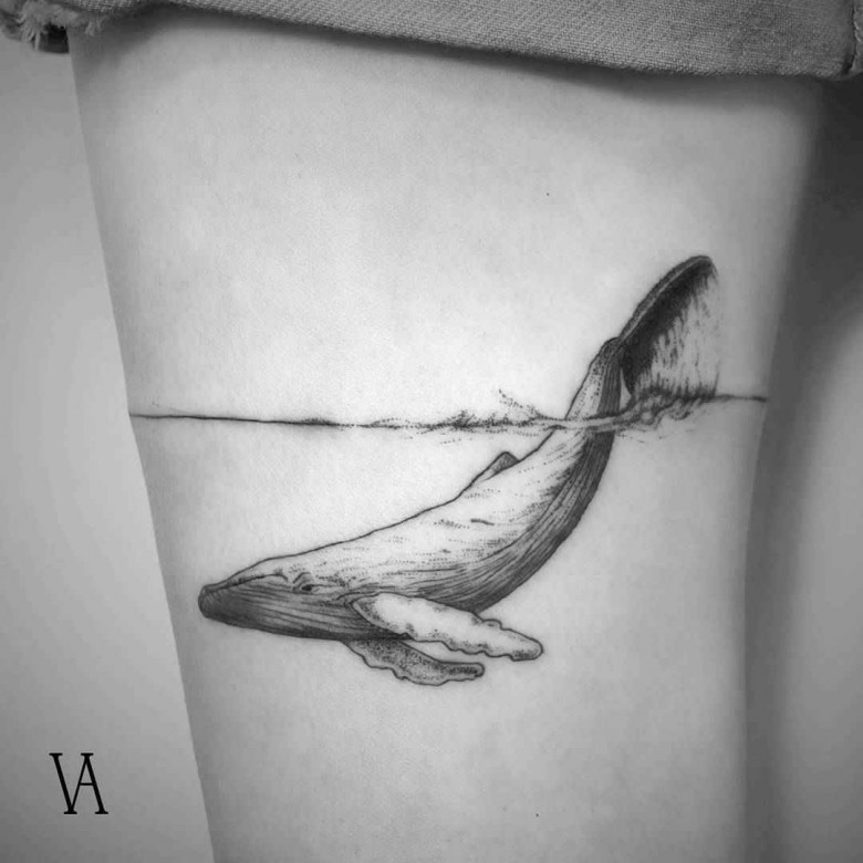 Lightness and poetry in tattoos by Violeta Arus