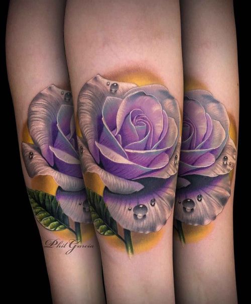Yellow Rose Tattoo  Etsy