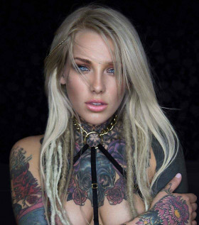 Tattoo model Lauren Brock