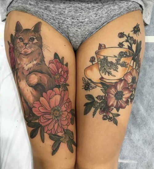 60 Incredible Leg Tattoos  Art and Design  Thigh tattoos women Leg  tattoos women Leg tattoos