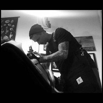 Tattoo artist Brian Povak
