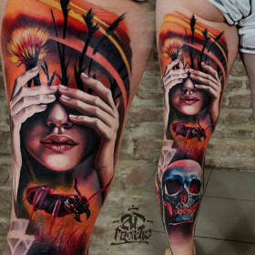 Fantastic tattoo work from A.D. Pancho