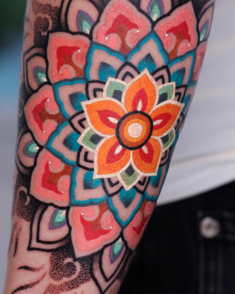 Dancheon mandala tattoos by Kiwa