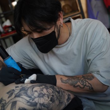 Tattoo artist Zee