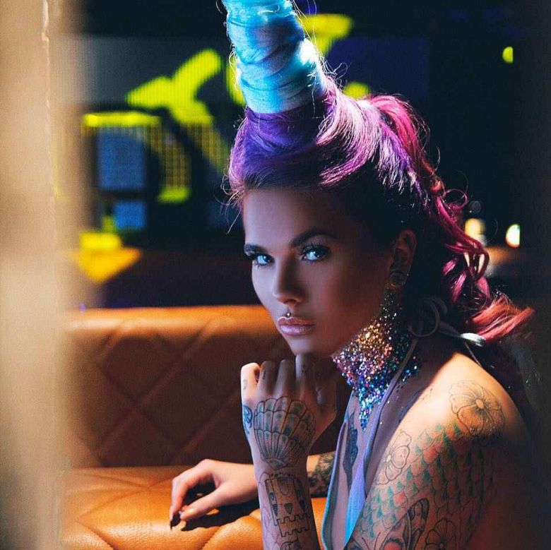 Tattooed model Dannika Daisy , alternative photo model | UK