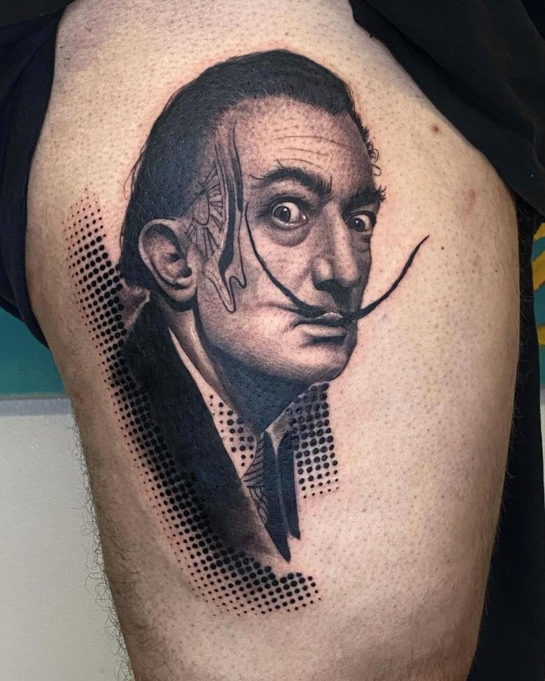 31 Salvador Dali Tattoos With Complicated and Dark Meanings  TattoosWin