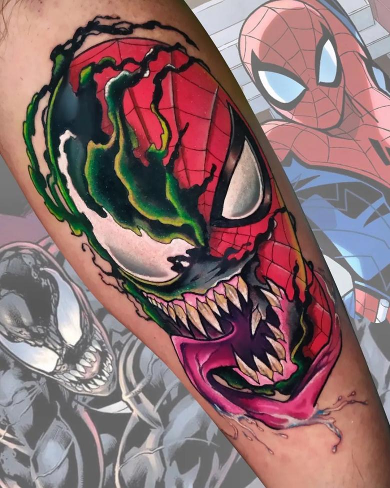 Spiderman alien dolphins falcons game girl over skull tattoo venom  HD phone wallpaper  Peakpx