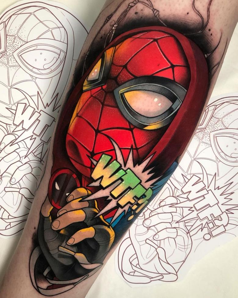 Top 95 about spiderman logo tattoo latest  indaotaonec