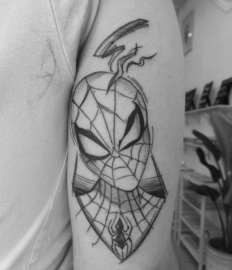 Black Spider 3D - ArtWear Tattoo