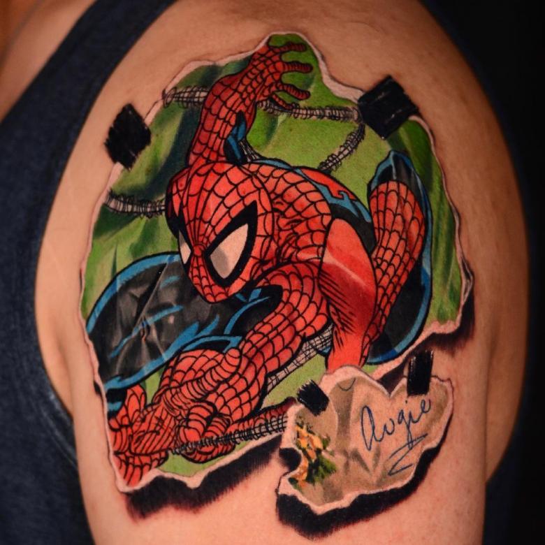 HOLE in the WALL Tattoo Studio - Spider-Man: No Way Home in 4DX was so  badass that I had to repost this cover up I did a while back with the Green
