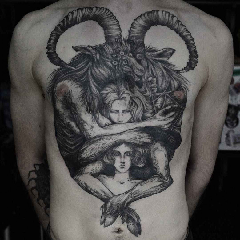 Tattoo artist Sasha Katuna